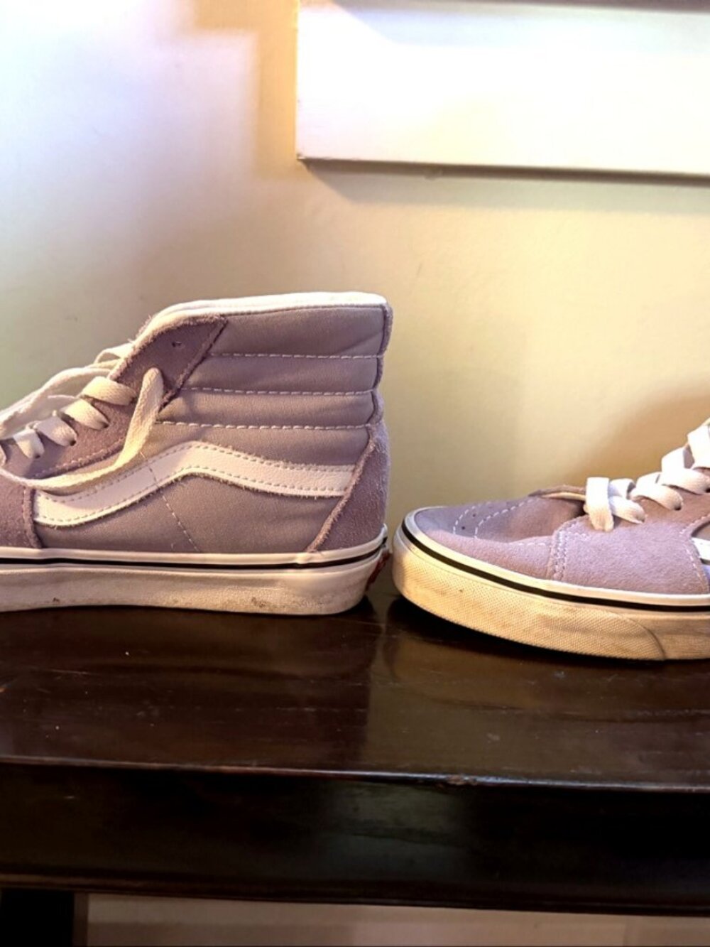 Vans Sk8-Hi Lavender High Tops, Women's Size 7, Like New